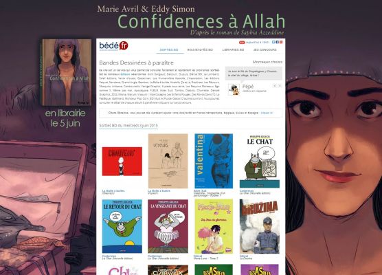 Pub album Confidences à Allah Futuropolis