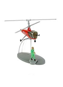 DataPrice Tintin - Hélicoptère rouge Sbrodj - Objectif lune. Objective Lune à échelle