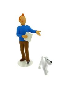 Figurine de collection en résine Tintin et Milou Moulinsart 25cm 46007 (2016)