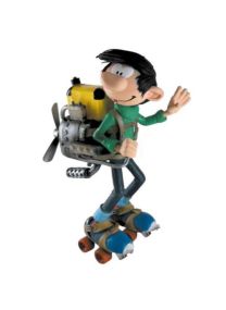 Plastoy COLLECTOYS - Figurine Gaston : Gaston Invention : Patins A Roulette Electrique