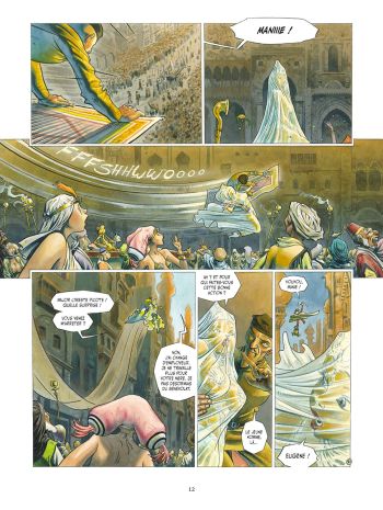 BD Azimut, T4 : Nuées noires, voile blanc, planche 10