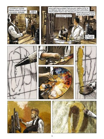 BD Gustave Caillebotte, Un rupin chez les Rapins, planche 10