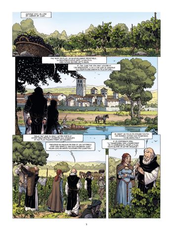 BD Vinifera, Les Moines de Bourgogne, planche 1