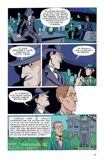 BD Howard P. Lovecraft : Celui qui écrivait dans les ténèbres, planche 7