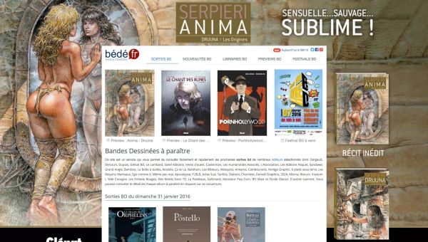 Pub Anima Serpieri Glénat