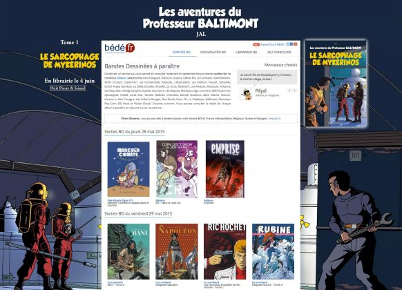 Pub album Les aventures du professeur Baltimont