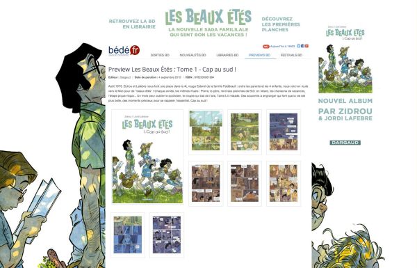Pub Les Beaux étés T1 Dargaud