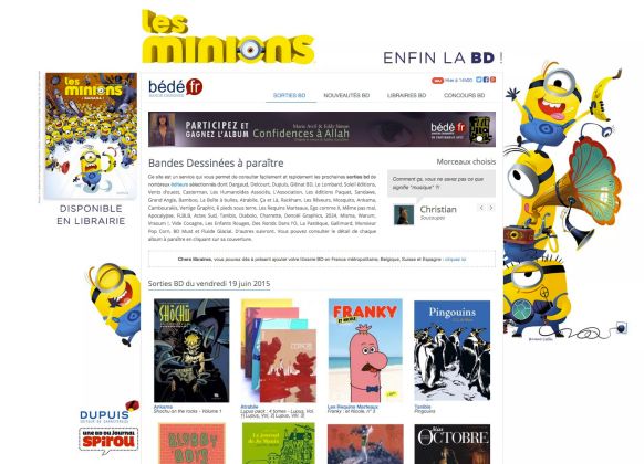 Pub Les Minions Dupuis