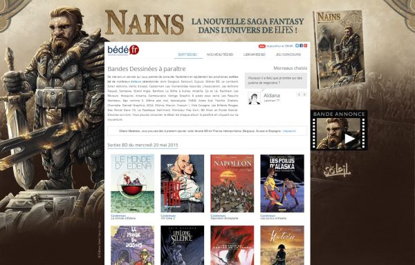 Pub album Nains Redwin de la forge Soleil