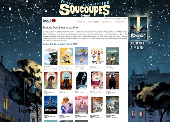 Pub album Soucoupes Glénat BD