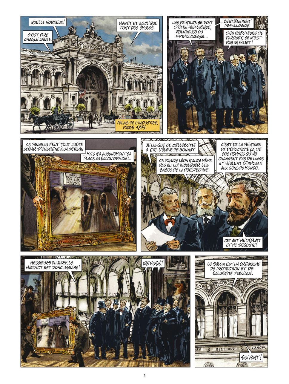 Preview BD Gustave Caillebotte Un rupin chez les Rapins