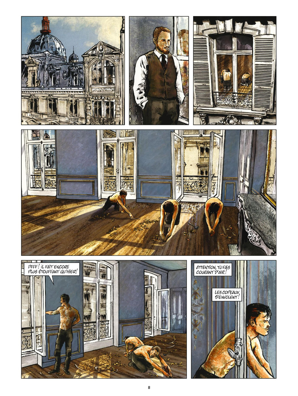 Preview BD Gustave Caillebotte Un rupin chez les Rapins