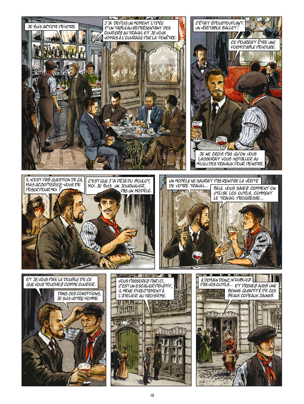 Preview BD Gustave Caillebotte Un rupin chez les Rapins