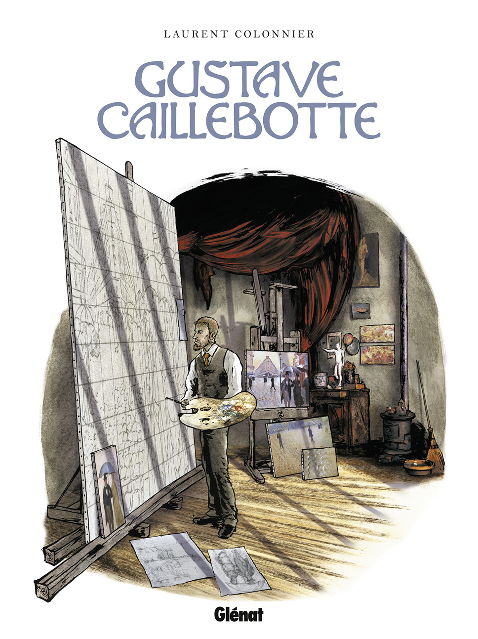 Couverture BD Gustave Caillebotte, Un rupin chez les Rapins