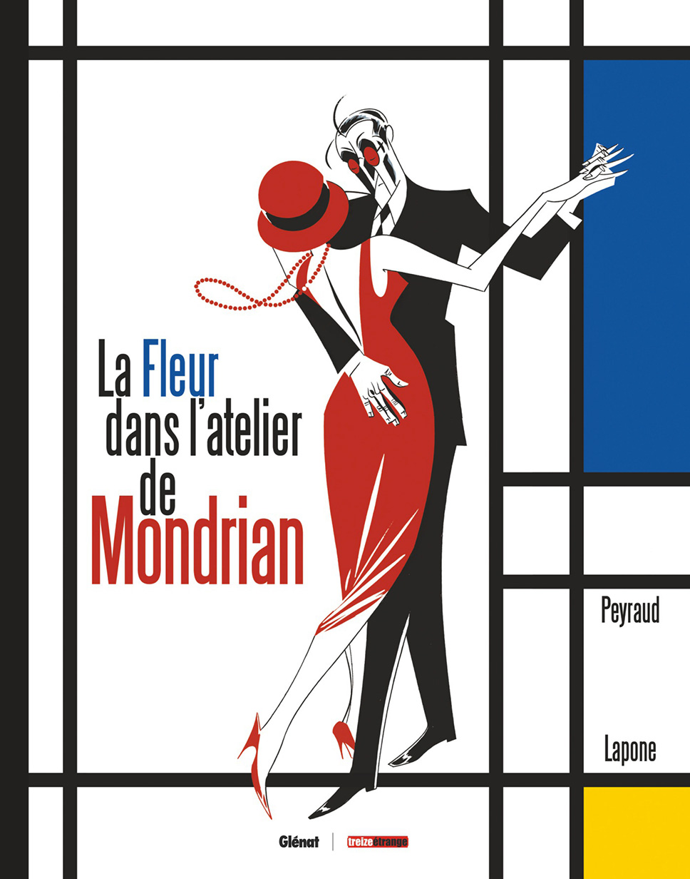 Couverture BD La Fleur dans l'atelier de Mondrian