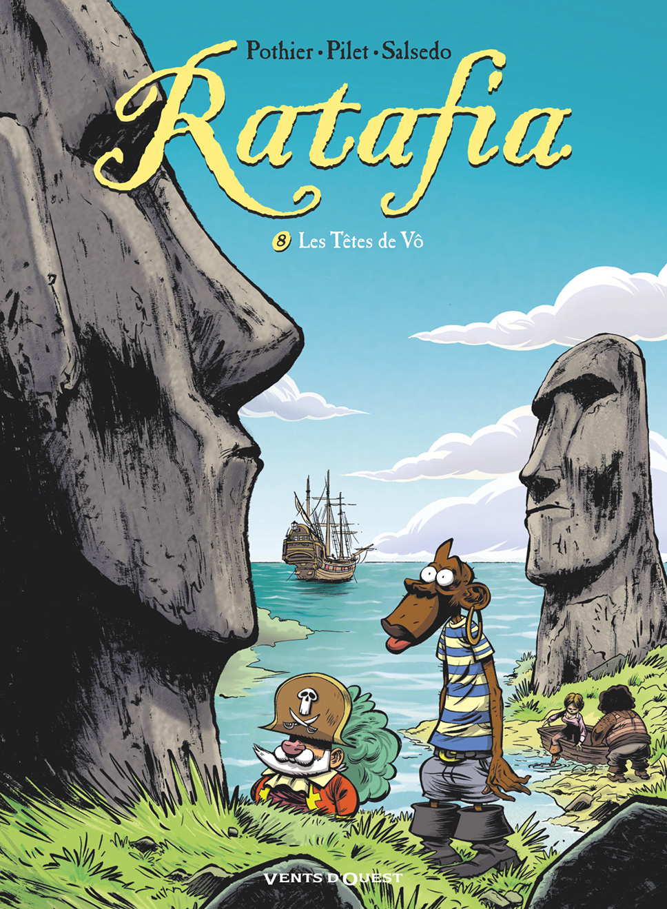 Couverture BD Ratafia, T8 : Les Têtes de Vô