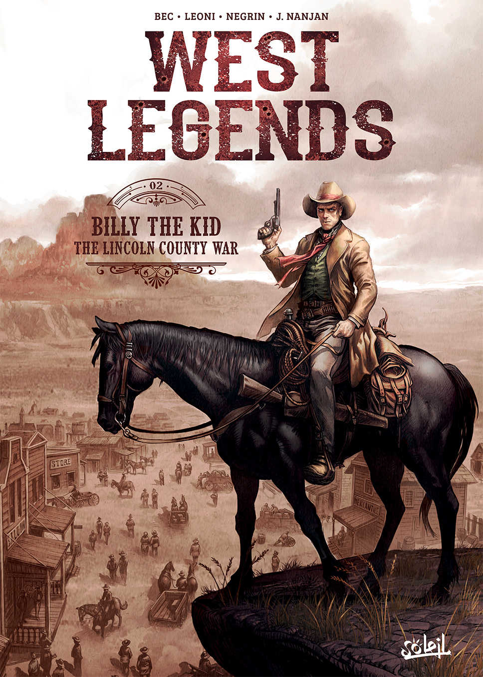 Couverture BD West Legends, T2 : Billy the Kid - the Lincoln county war