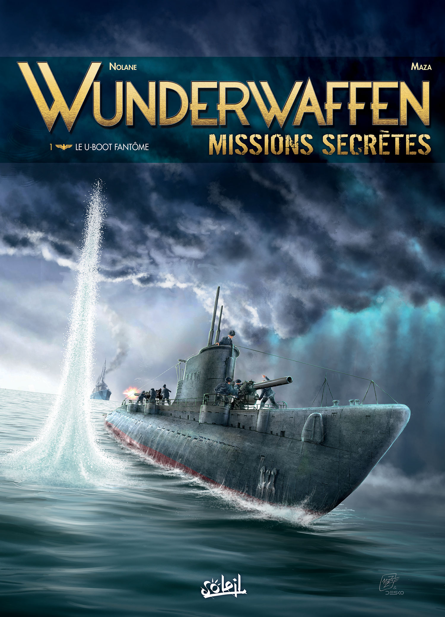 Couverture BD Wunderwaffen Missions secrètes, T1 : Le U-boot fantôme